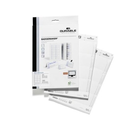 Durable Badge Insert 60X90 Mm White